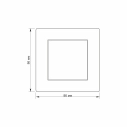 Выключатель одноклавишный белый TITANUM STANDARD