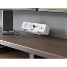 Подовжувач BAR 2 розетки SCHUKO 1xUSB 1хTYPE-C 1хLAN 1хHDMI 1,5м з вилкою 180-250V білий GTV