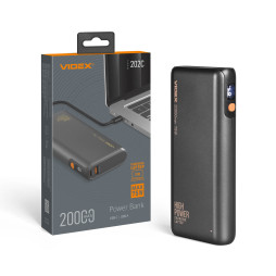 Повербанк 20000mAh VIDEX VPB-202C 75W Black
