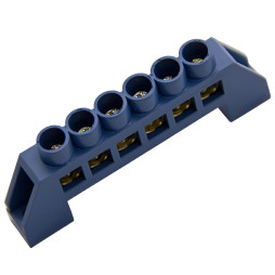 Соединительная шина 6*9 6ways Lemanso синяя / LMA070