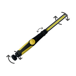 Фонарь аккумуляторный с магнитом KE 20-212 поворотный 360° складной Желтый