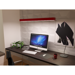 Світильник світлодіодний підвісний лінійний "N23-2000" 220V 54W 5000lm 6000k червоний LEDUA