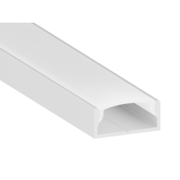 Профиль алюминиевый LEDUA АЛ-111 + рассеиватель для LED ленты накладной 2 м Белый