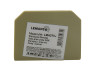 Заглушка бокова 2,5мм для клем SAK Lemanso / LMA2704 жовта, кратно 25шт (ціна за шт)