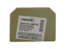 Заглушка бокова 6мм для клем SAK Lemanso / LMA2706 жовта, кратно 25шт (ціна за шт)