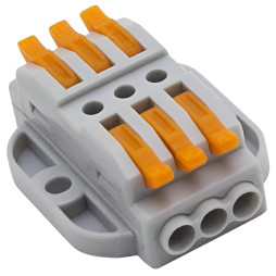 Клема (3+3) двостороння Lemanso / LMA2613 (кріплення під болти)