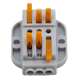 Клема (3+3) двостороння Lemanso / LMA2613 (кріплення під болти)