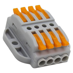 Клема (4+4) двостороння Lemanso / LMA2617 (кріплення під болти)