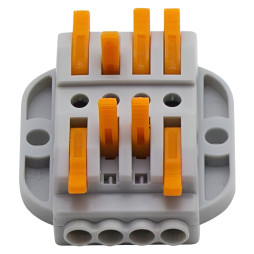 Клема (4+4) двостороння Lemanso / LMA2617 (кріплення під болти)