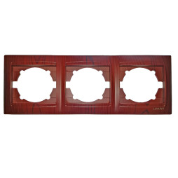 Рамка 3-на LEMANSO Сакура вишня горизонтальна  LMR1512