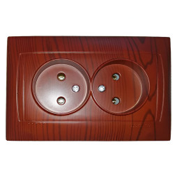 Розетка 2-я LEMANSO Сакура вишня LMR1522