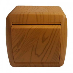 Выключатель накладной 1-й LEMANSO Магнолия ольха LMR2101