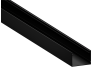 Профиль алюминиевый LEDUA АЛ-48 + рассеиватель для LED ленты накладной Черный 2 м
