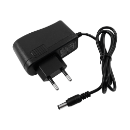 Блок живлення 12W-IP44 пластик, вилка+кабель 1м 12V/LM840 Лємансо