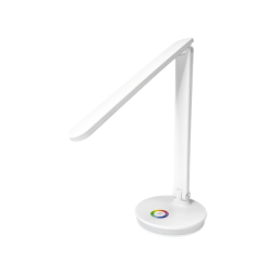 Світлодіодна настільна лампа 12W 550LM 230V LMN43008 біла+RGB підсвітка Лємансо