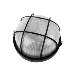 Світильник світлодіодний ЖКГ 20W 220V коло метал. для лед лампи з реш. BL-1362 чорний (BL-1302) Лємансо