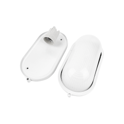 Світильник світлодіодний ЖКГ 20W 220V овал метал. для лед лампи без реш. BL-1451 білий (BL-1401) Лємансо