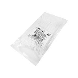 Стяжка кабельная 2.5х100 мм 100 шт Белый