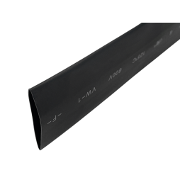 Термоусадка D=25,0мм/1м коэф. 2:1 черная Лемансо