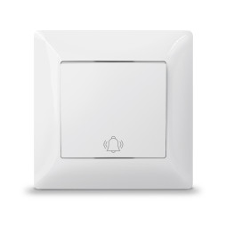 Кнопка дзвінка біла TITANUM STANDARD