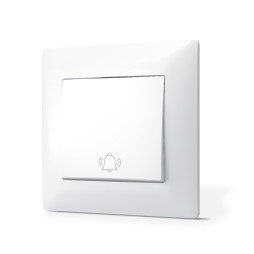 Кнопка дзвінка біла TITANUM STANDARD