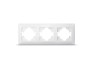 Рамка біла 3 місця горизонтальна TITANUM STANDARD