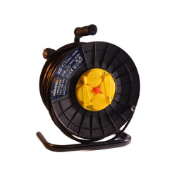 Подовжувач-котушка LMK72008 4 гнізда з кришками 50м 16А с/з захист від перенагрузки, максимальне навантаження 800-3000Вт Лємансо