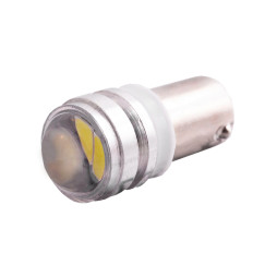 Світлодіодна авто лампа BA9S-5630-3smd з лінзою білий 12V LEDUA
