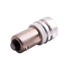 Світлодіодна авто лампа BA9S-5630-3smd з лінзою білий 12V LEDUA