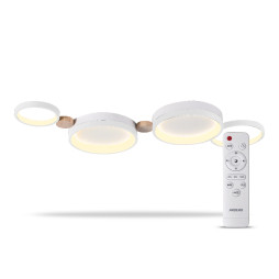 Світлодіодна накладна люстра Ardero AL6194-1ARD SCANDY 65Вт білий