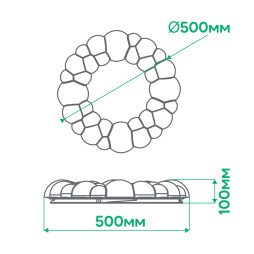 Світлодіодний світильник Ardero AL6045ARD ASTER 72Вт