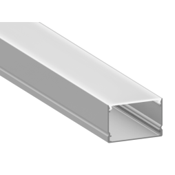 Профиль алюминиевый анодированный LEDUA АЛ-48 + рассеиватель для LED ленты накладной 2 м