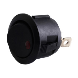 Переключатель круглый 3pin с красным индикатором (KCD1-101EN-5)