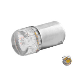Світлодіодна авто лампа BA9S-2835-2smd E білий 24V LEDUA
