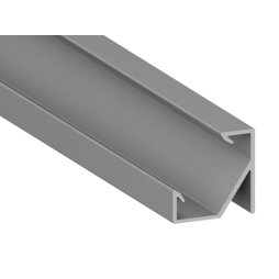 Алюмінієвий профіль для світлодіодної стрічки АЛ-74 2 метра анодований кутовий LEDUA