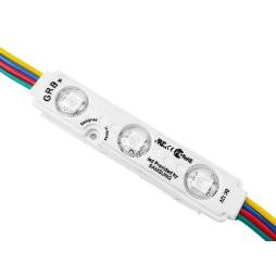 Світлодіодний модуль BRT M2 5050-3 led W 0.72W RGB, 12В, IP65 з лінзами