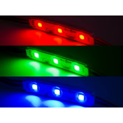 Світлодіодний модуль BRT M2 5050-3 led W 0.72W RGB, 12В, IP65 з лінзами