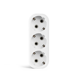 Мережевий розгалужувач із заземленням 3 гнізда білий TITANUM STANDARD