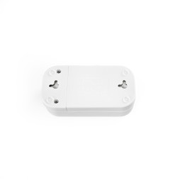 Колодка подовжувача із заземленням 2 гнізда біла TITANUM STANDARD