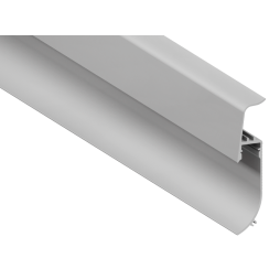 Алюмінієвий профіль для світлодіодної стрічки підлоговий АЛ-119 ПЛ80 2,5 метра анодований накладний LEDUA