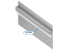 Плинтус алюминиевый анодированный LEDUA АЛ-120 ПЛ 112 для LED ленты накладной 3 м