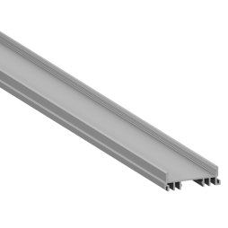 Алюмінієвий профіль для світлодіодної стрічки АЛ-126 ЛСС 2 метри анодований LEDUA