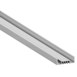 Алюмінієвий профіль для світлодіодної стрічки АЛ-129 ЛСО 2 метри анодований LEDUA