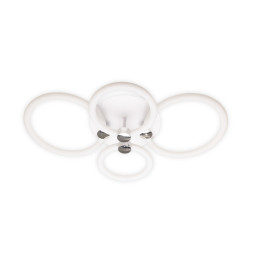 Світлодіодна накладна люстра Ardero AL6134ARD FELICITY 76Вт білий срібло