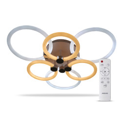 Світлодіодна накладна люстра Ardero AL6136ARD FELICITY 115Вт білий срібло