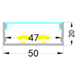 Розсіювач матовий LP-E007 -1м. (3м. ламель)