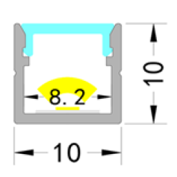 Розсіювач матовий LP-F032 -1м. (3м. ламель)