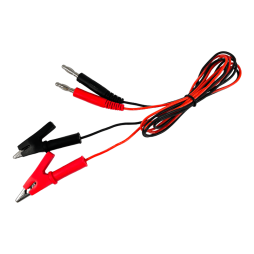 Крокодил 10А з дротом  - 1м (1 червоний+1 чорний) LM9147