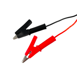 Крокодил 10А з дротом  - 1м (1 червоний+1 чорний) LM9147