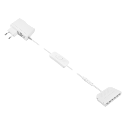 Комплект драйвер 12W+ручний вимикач+розподільча коробка 6 виходів, білий 12V LEDUA